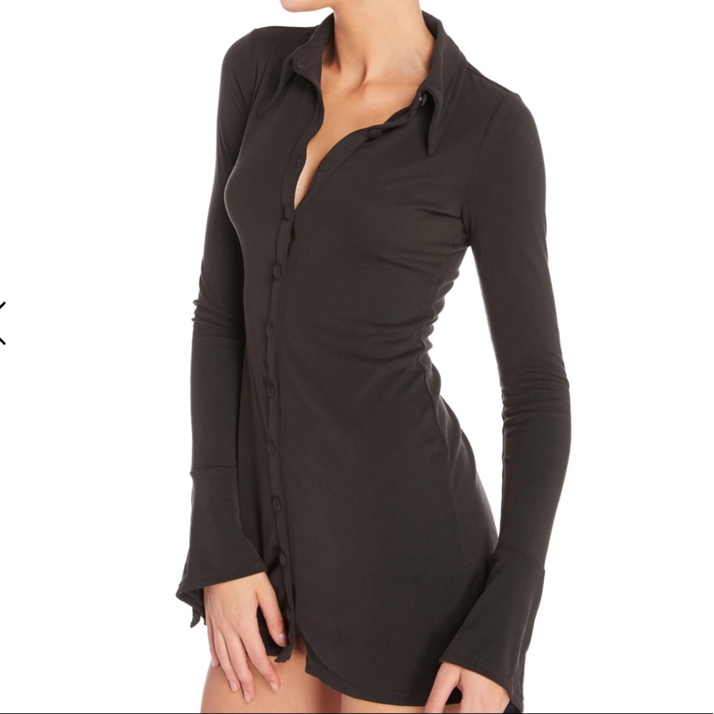 Steele Mini Button Down Shirt Dress